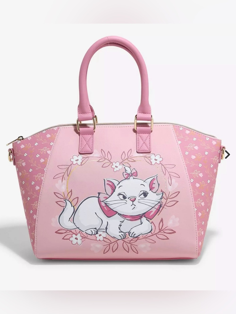 Loungefly Disney The Aristocats Marie Flowers Satchel Bag NWT